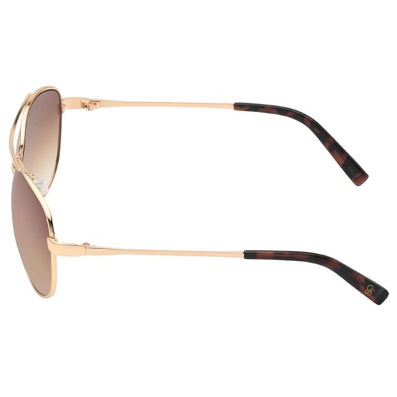 Jessica Simpson Iconic Metal UVA and UVB Protective Aviator Sunglasses - Picture 5 of 13